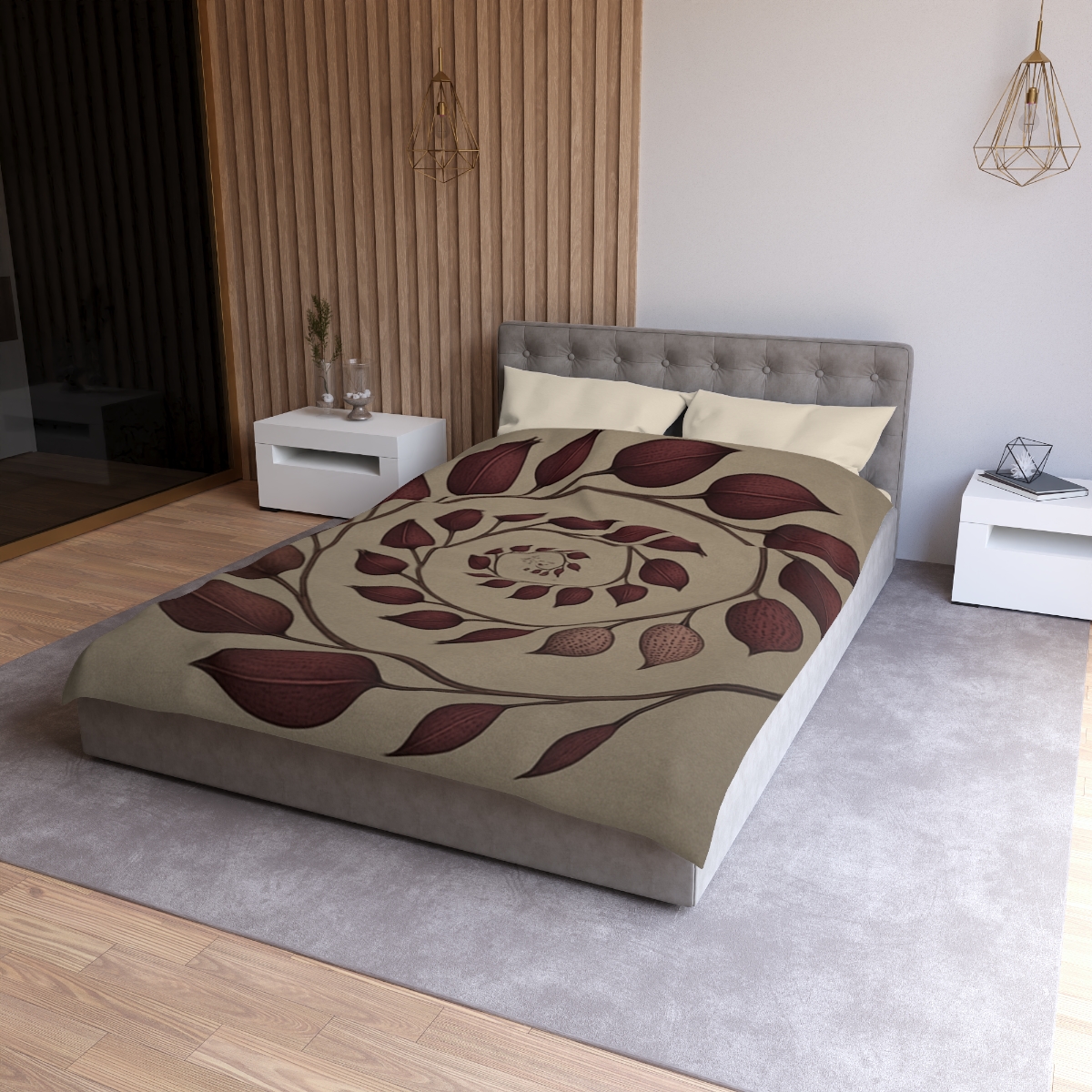 Spiral Seed Pod Array personalized bedding duvets