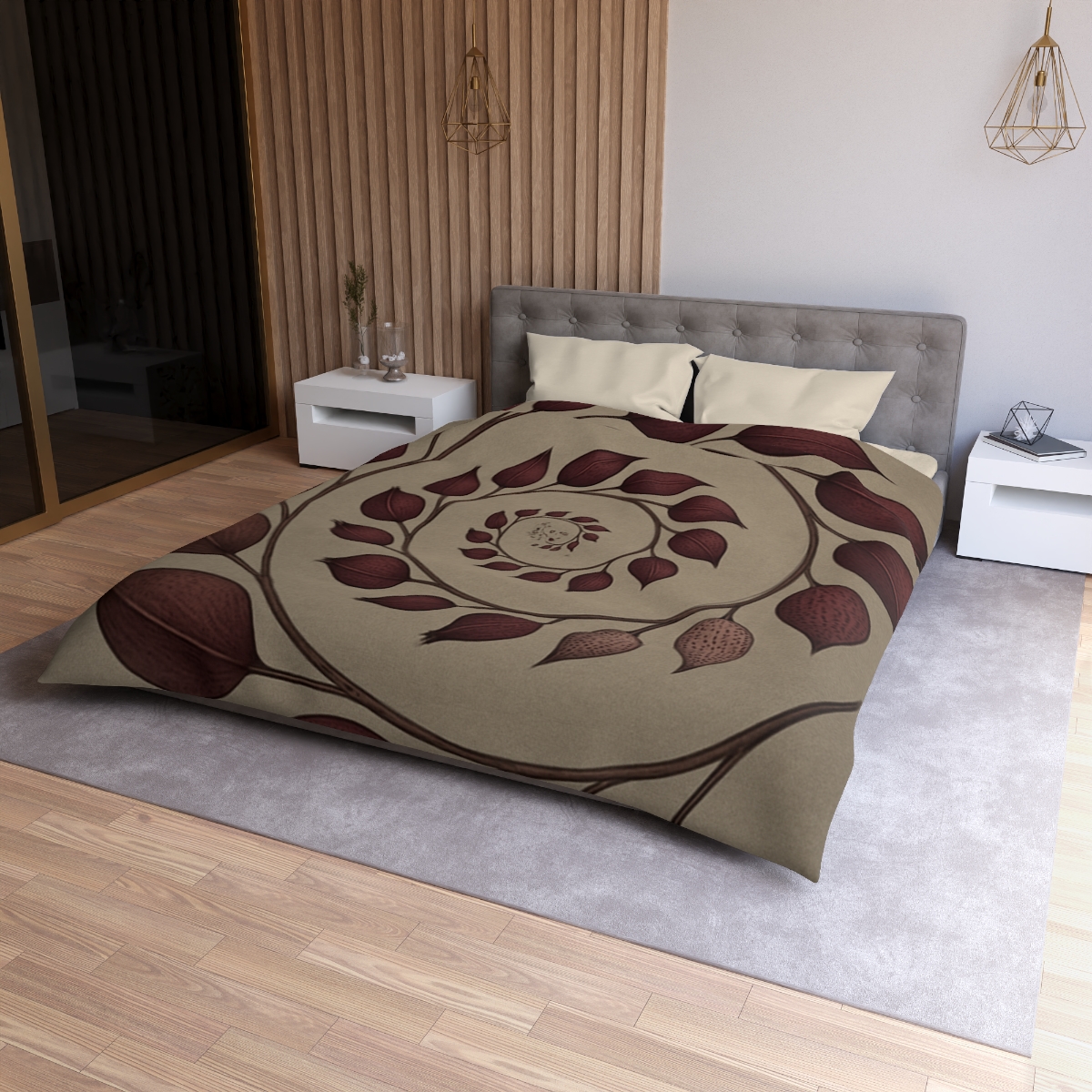 Spiral Seed Pod Array personalized bedding duvets