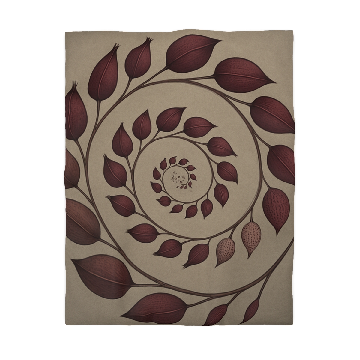 Spiral Seed Pod Array personalized bedding duvets