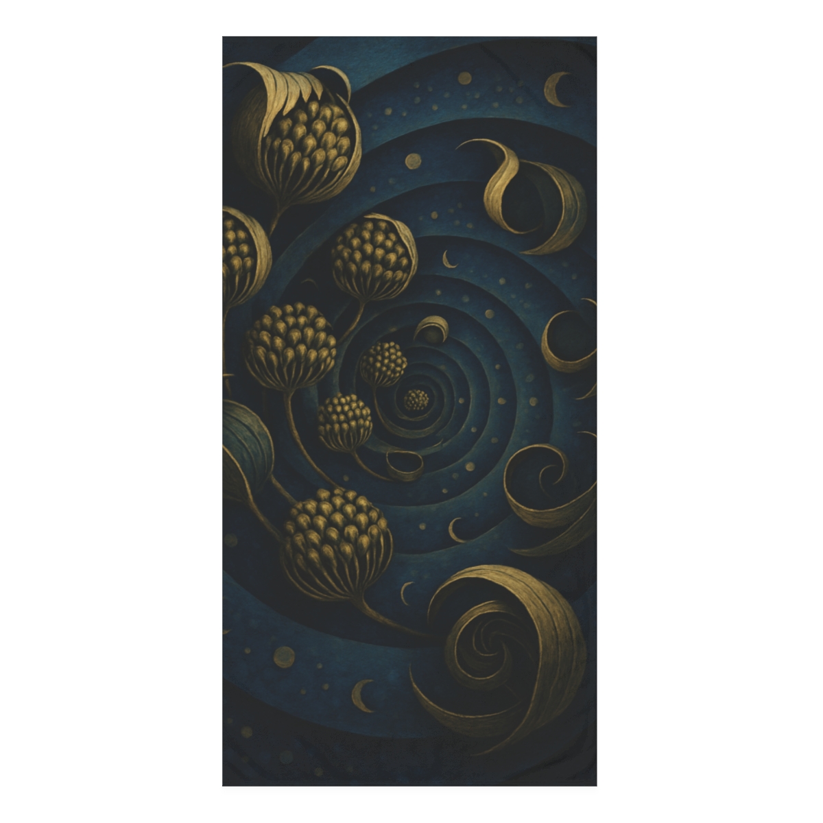 Spiral Seed Pod Array unique gift towels