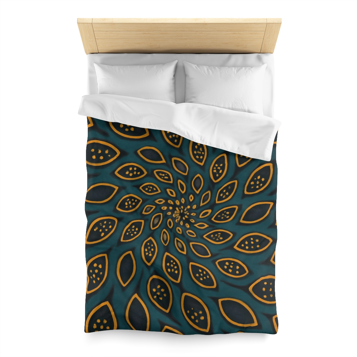 Spiral Seed Pod Array soft comforter duvets