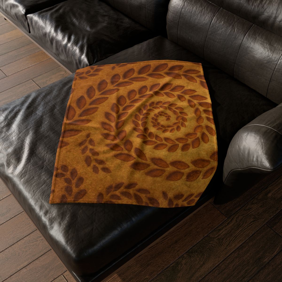 Spiral Seed Pod Chorus decorative home blankets