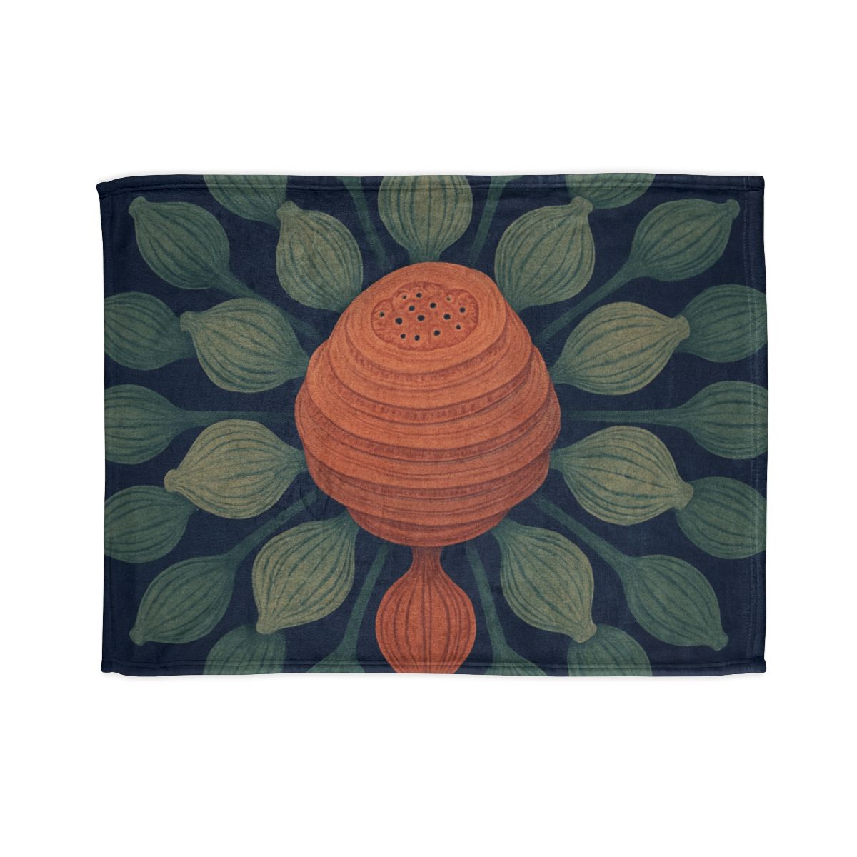 Spiral Seed Pod Halo custom blankets