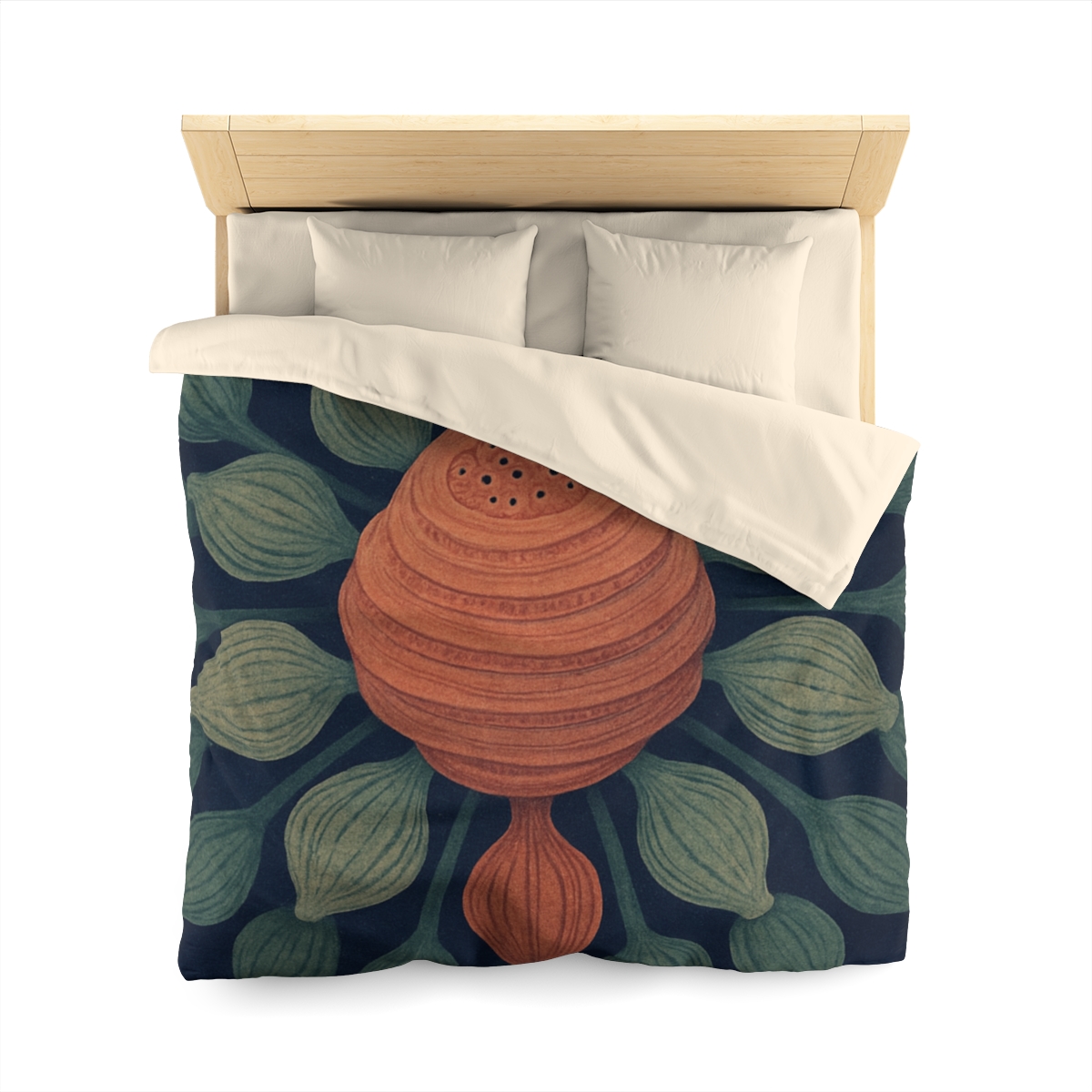 Spiral Seed Pod Halo unique patterned duvets