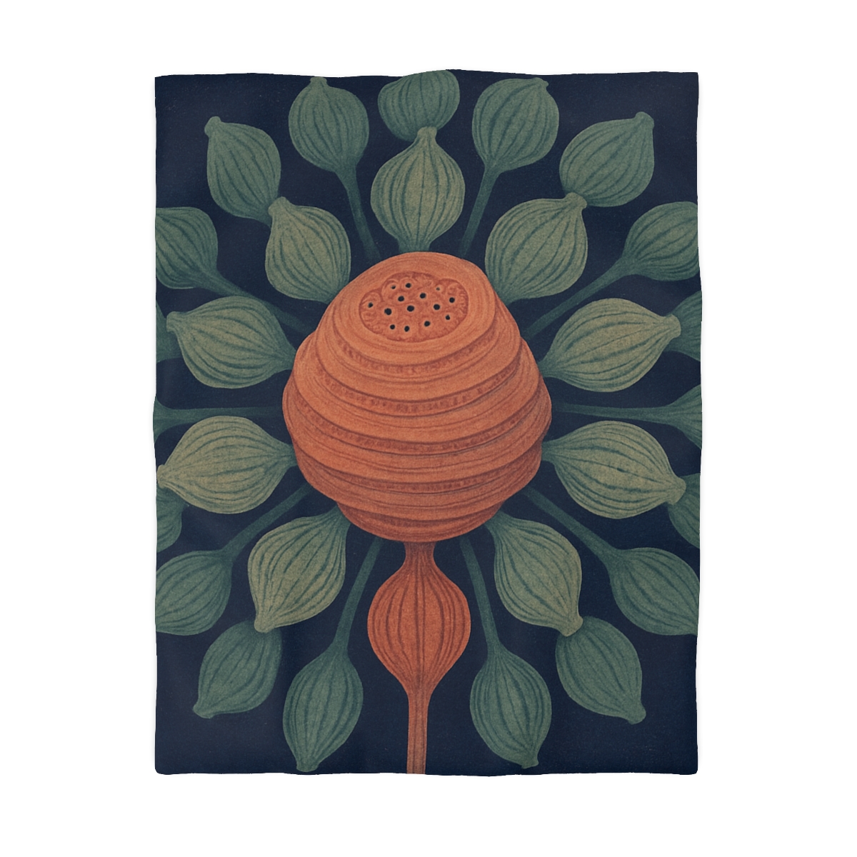 Spiral Seed Pod Halo unique patterned duvets