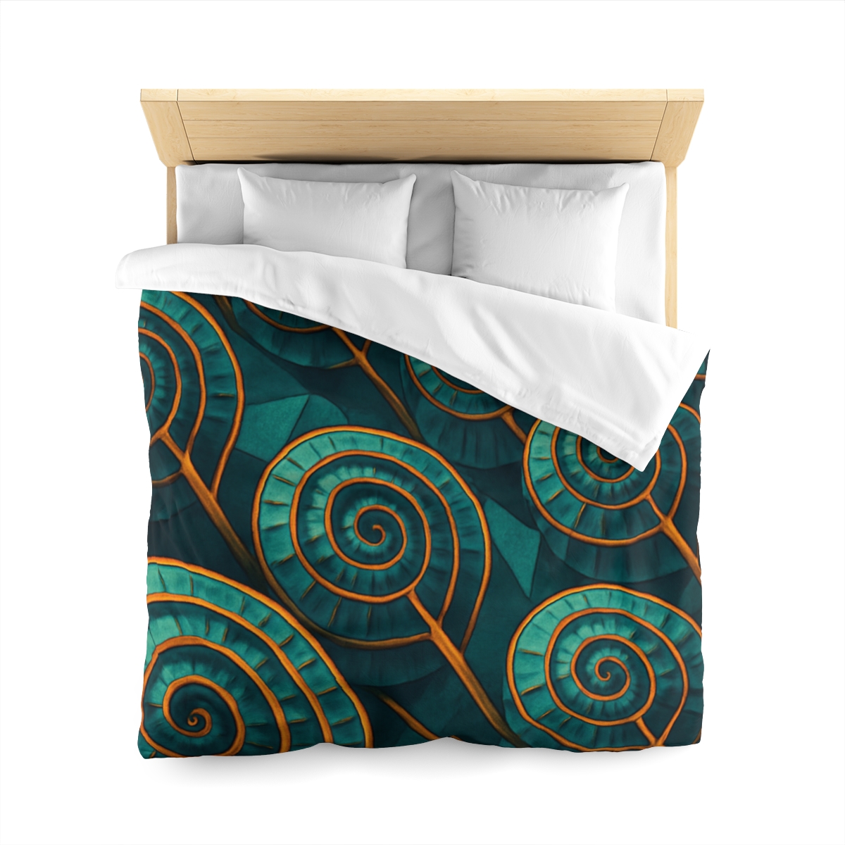 Spiral Seed Pod Matrix personalized bedding duvets