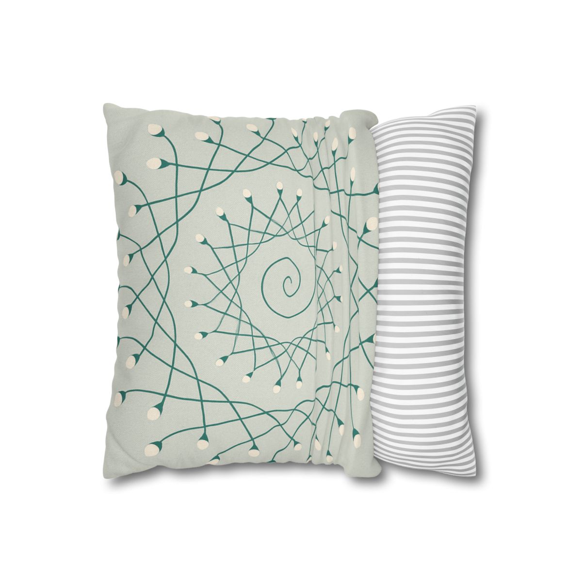 Spiral Sprout Lattice custom pillow cases