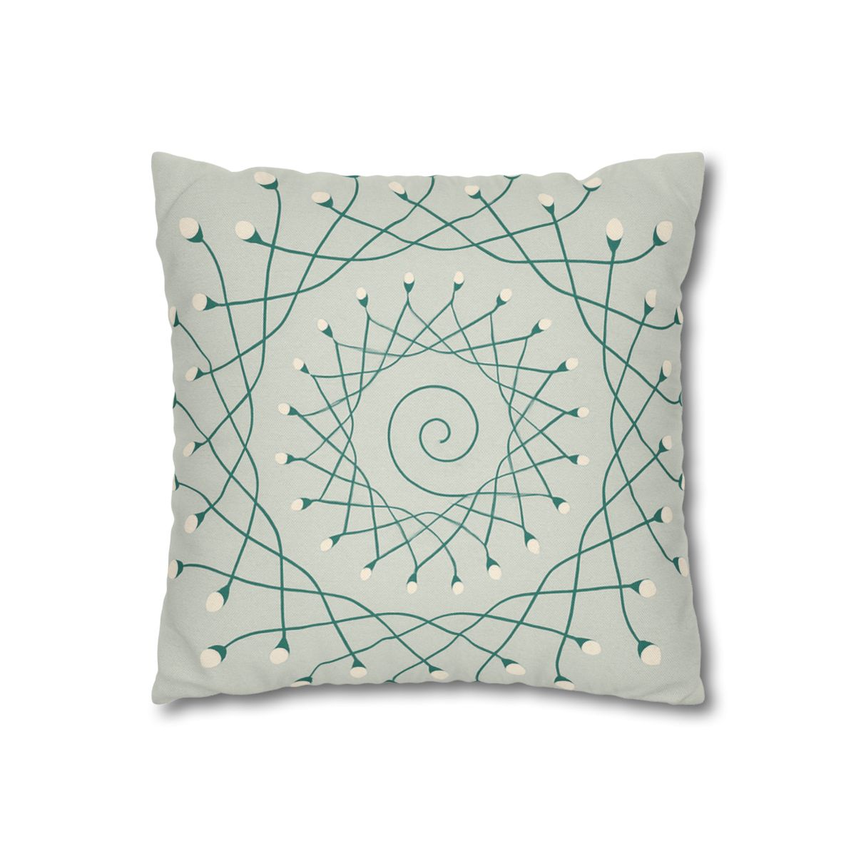 Spiral Sprout Lattice custom pillow cases