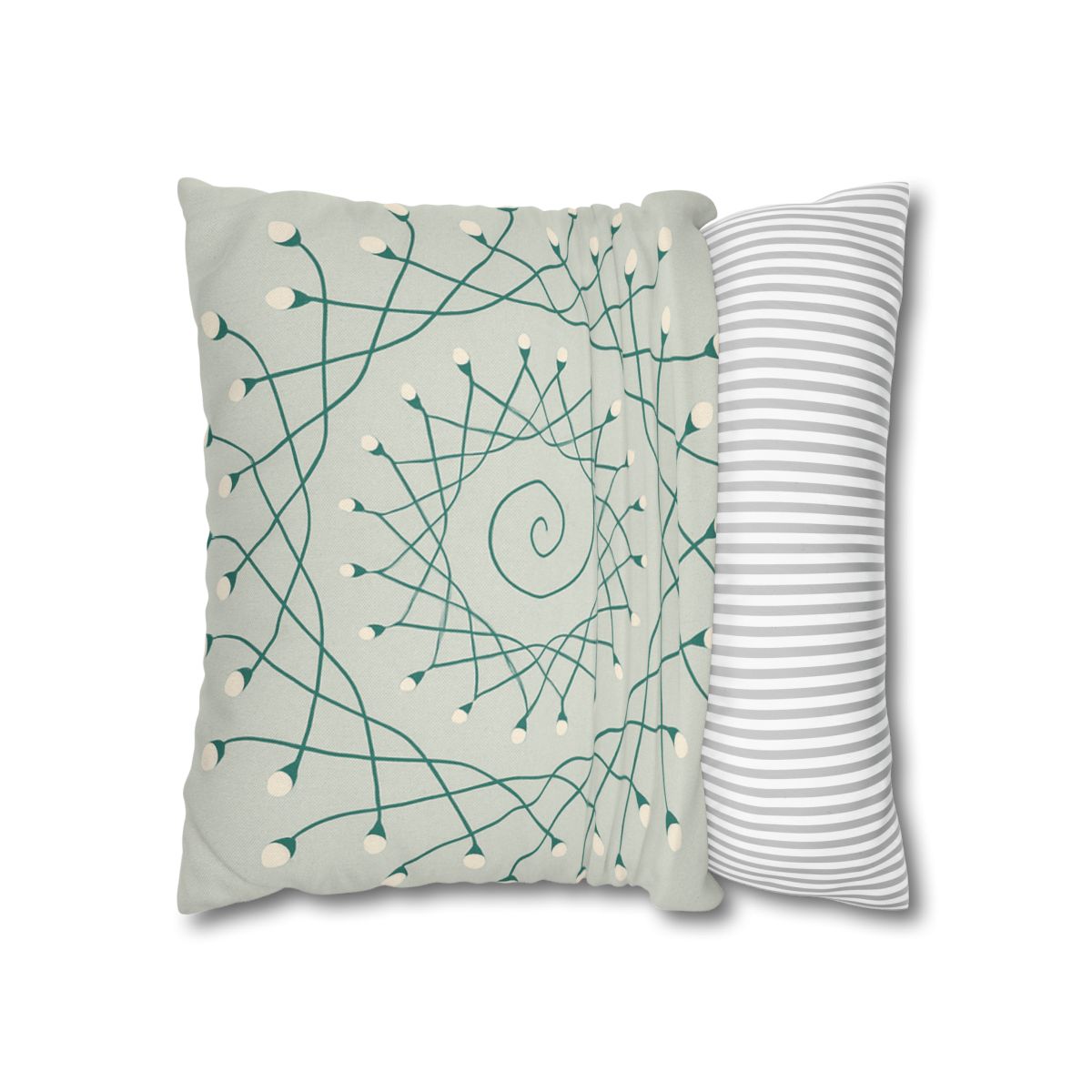 Spiral Sprout Lattice custom pillow cases