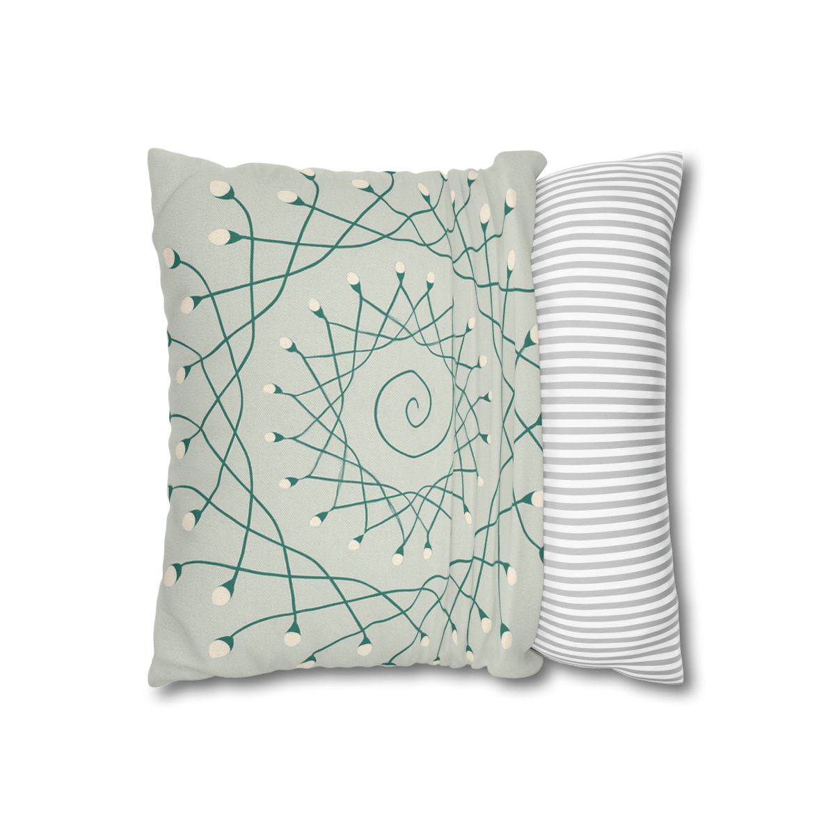 Spiral Sprout Lattice custom pillow cases
