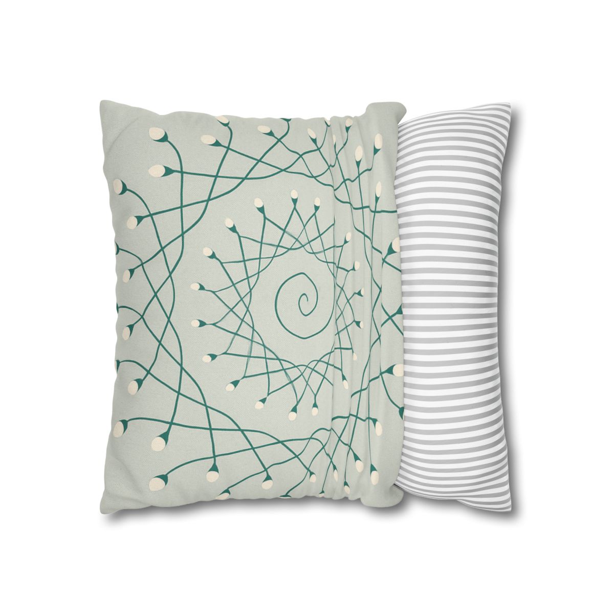 Spiral Sprout Lattice custom pillow cases