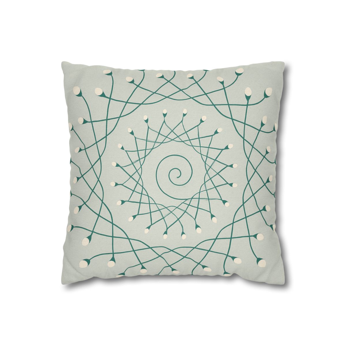 Spiral Sprout Lattice custom pillow cases