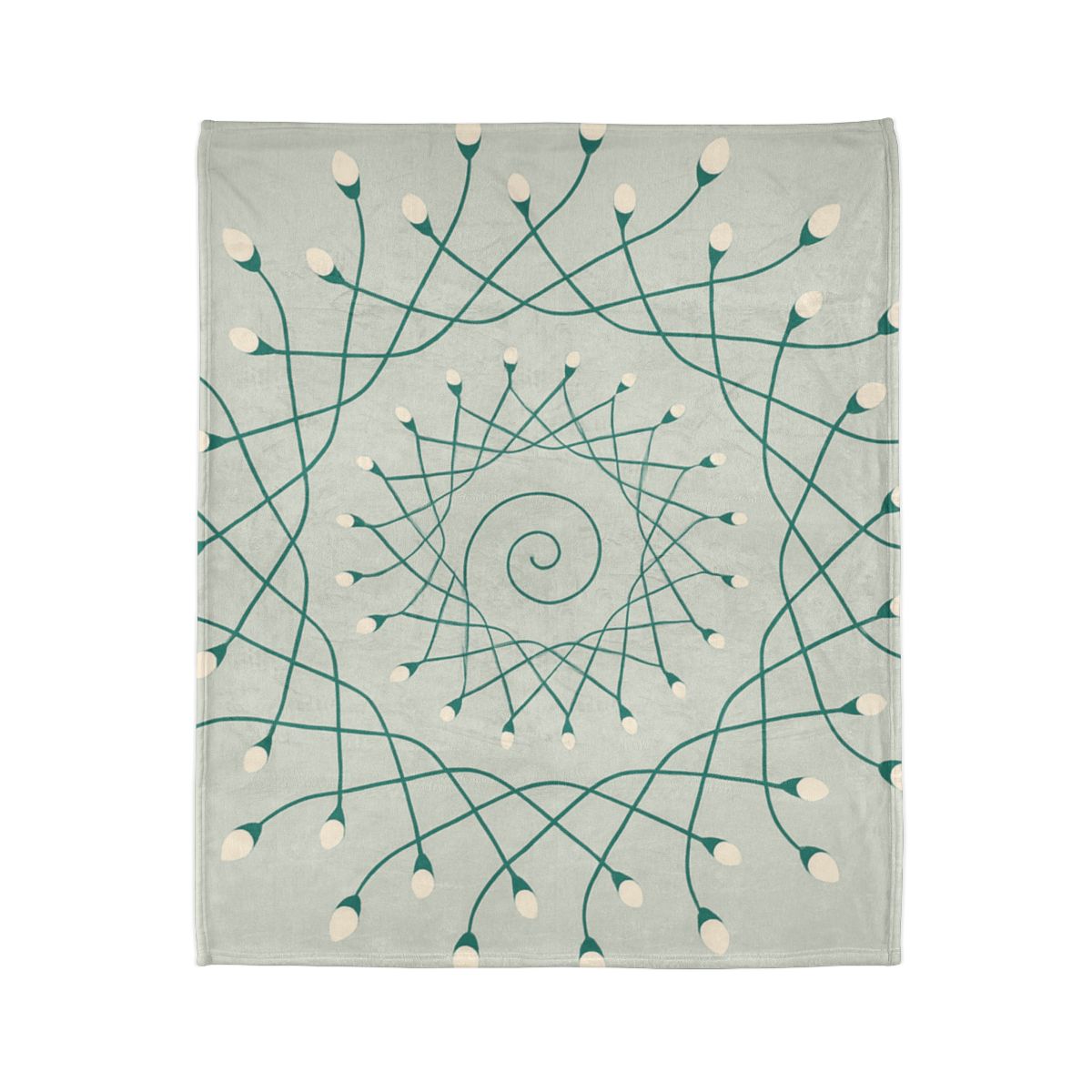 Spiral Sprout Lattice stylish throw blankets