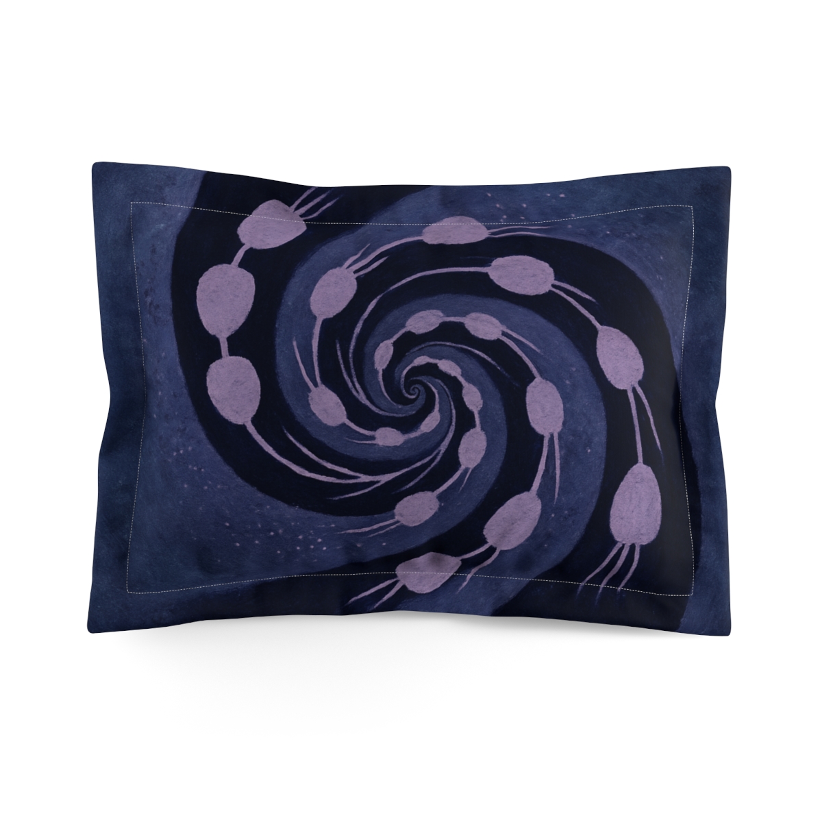 Spiraling Seed Echo designer printed pillows