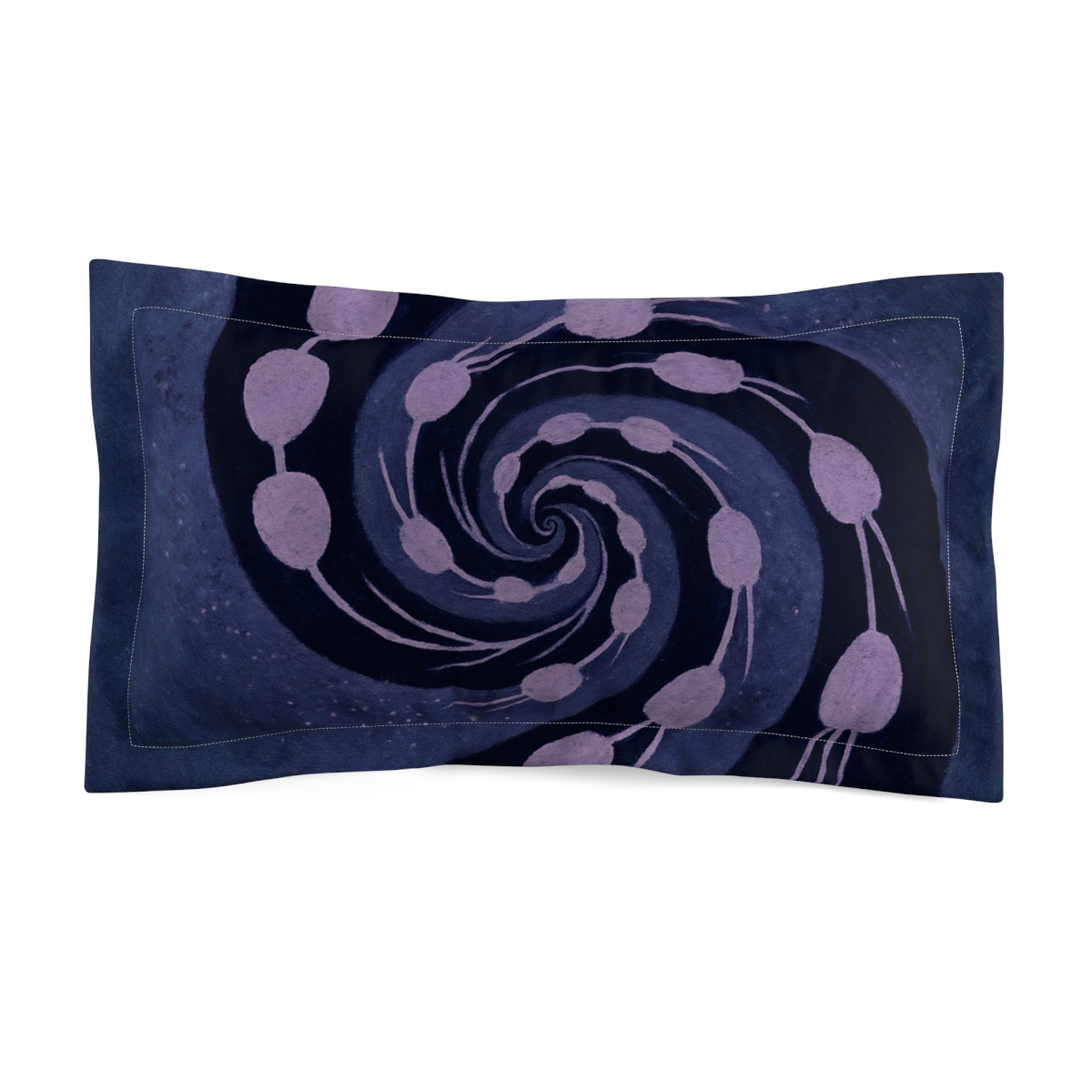 Spiraling Seed Echo designer printed pillows