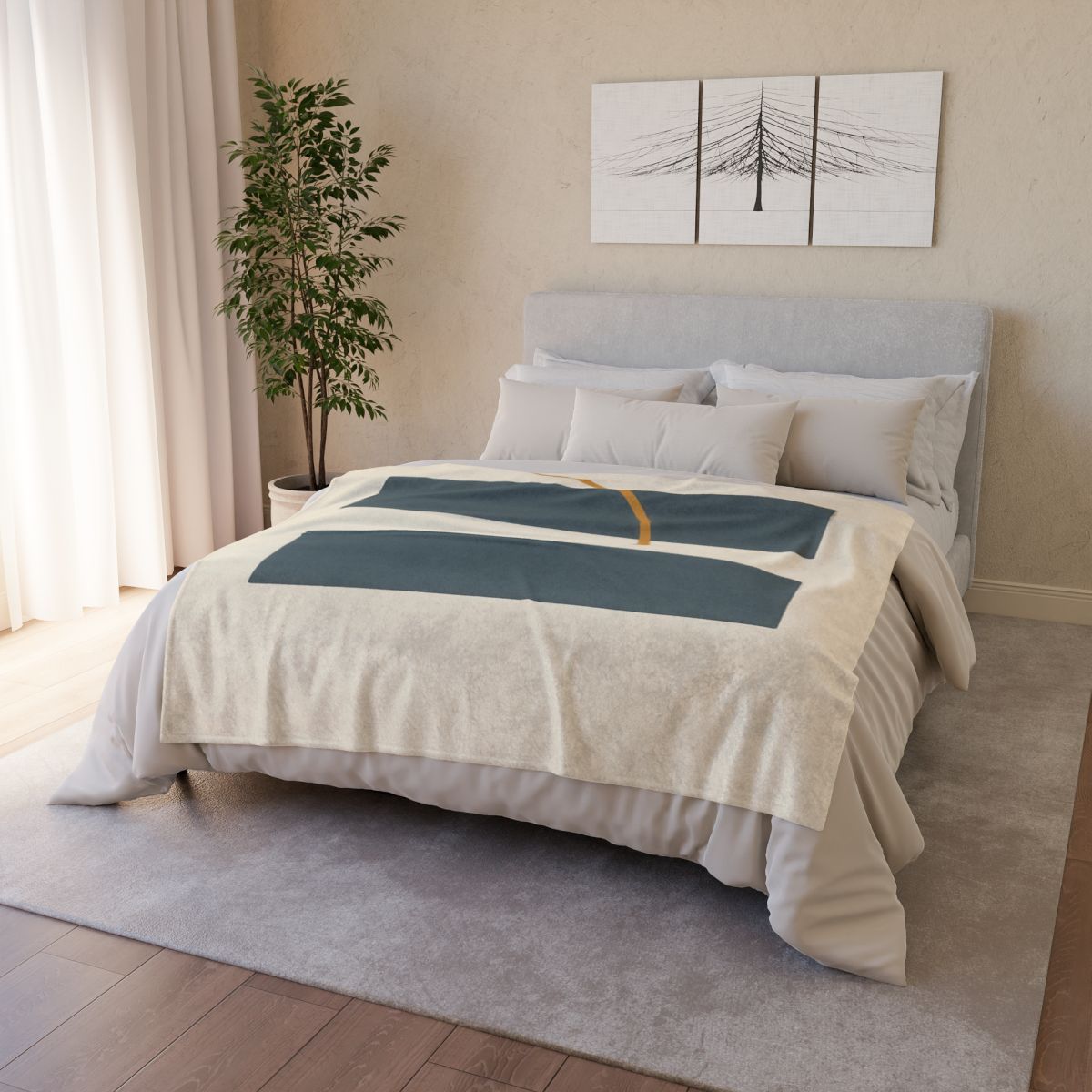 Split Bar And Resting Arc soft fleece blankets