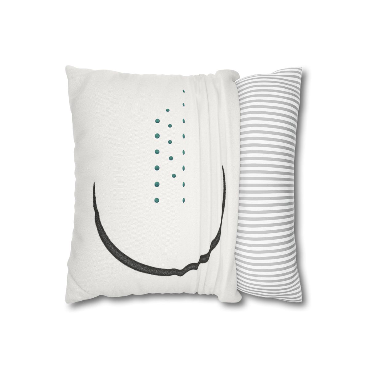 Split Crescent And Parallel Dots custom pillow cases