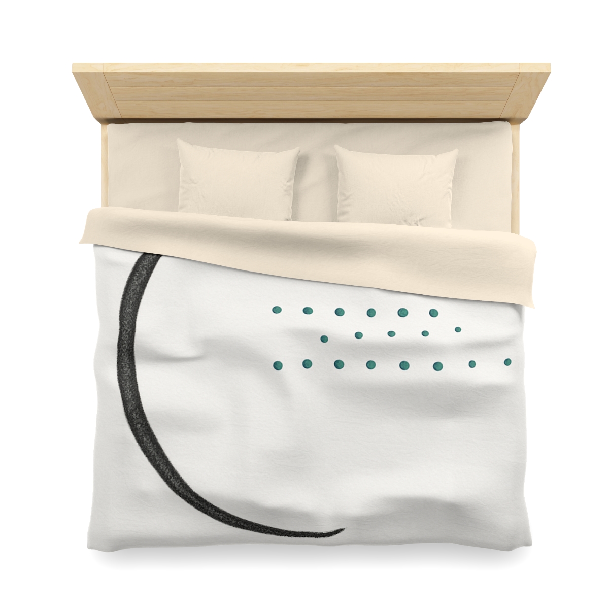 Split Crescent And Parallel Dots warm winter duvets