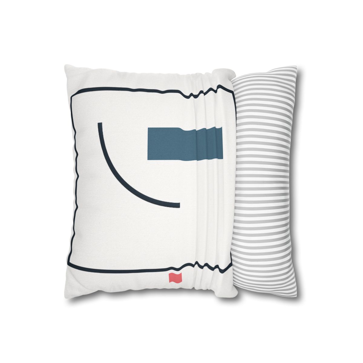 Split Frame With Rising Arc stylish decorative pillowcases