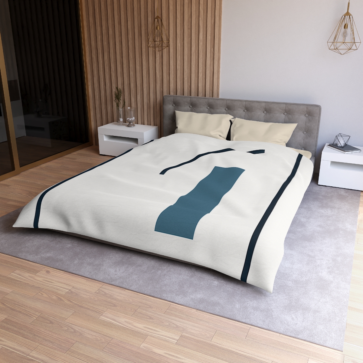 Split Frame With Rising Arc duvets for gifts