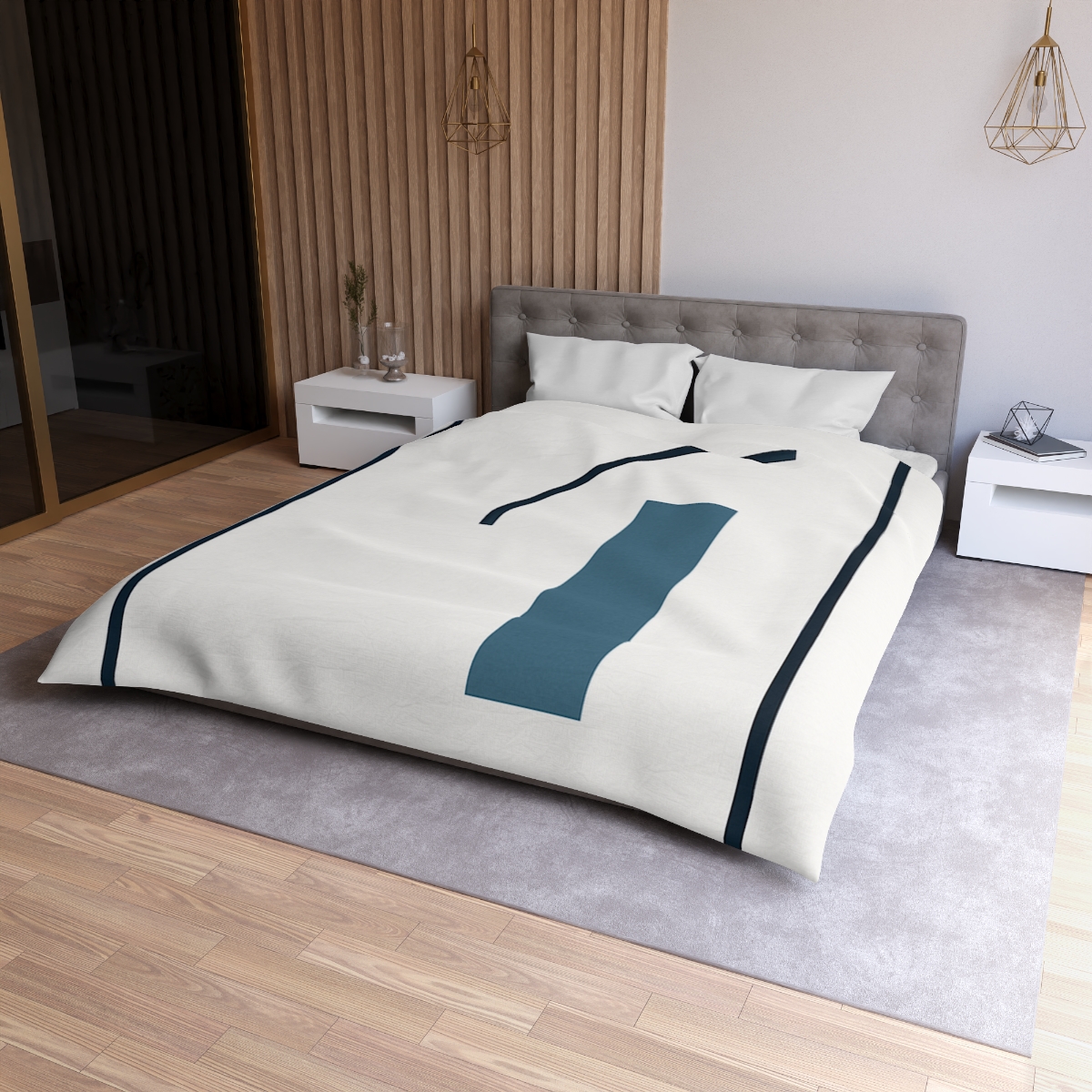 Split Frame With Rising Arc duvets for gifts