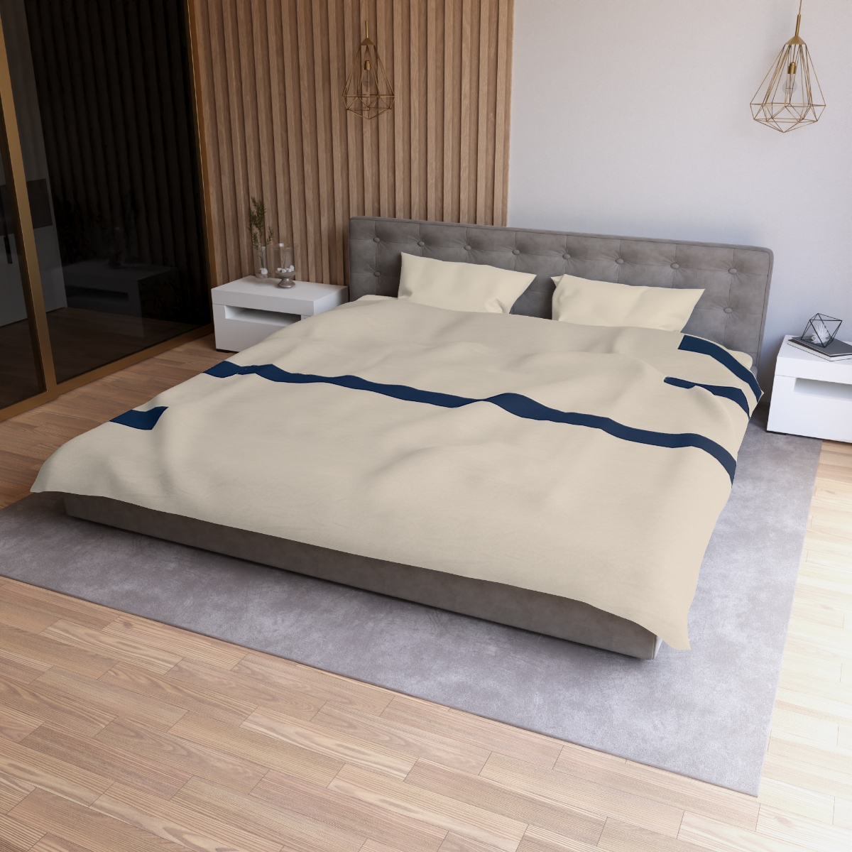 Split Horizon Bar Sequence unique patterned duvets