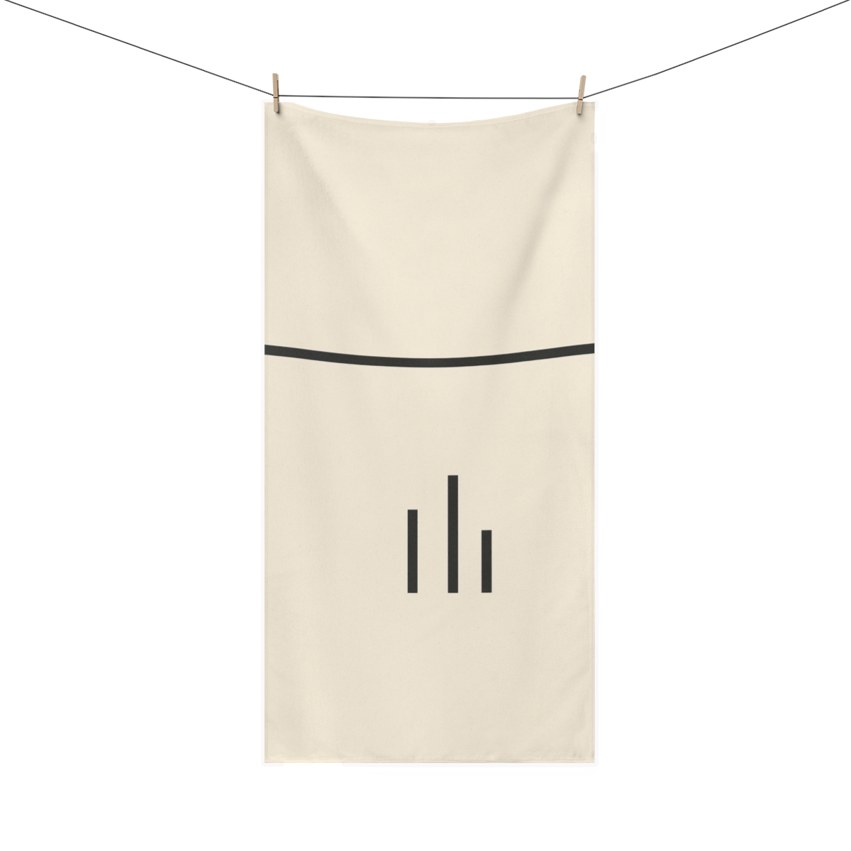 Split Horizon Line Cluster stylish beach towels