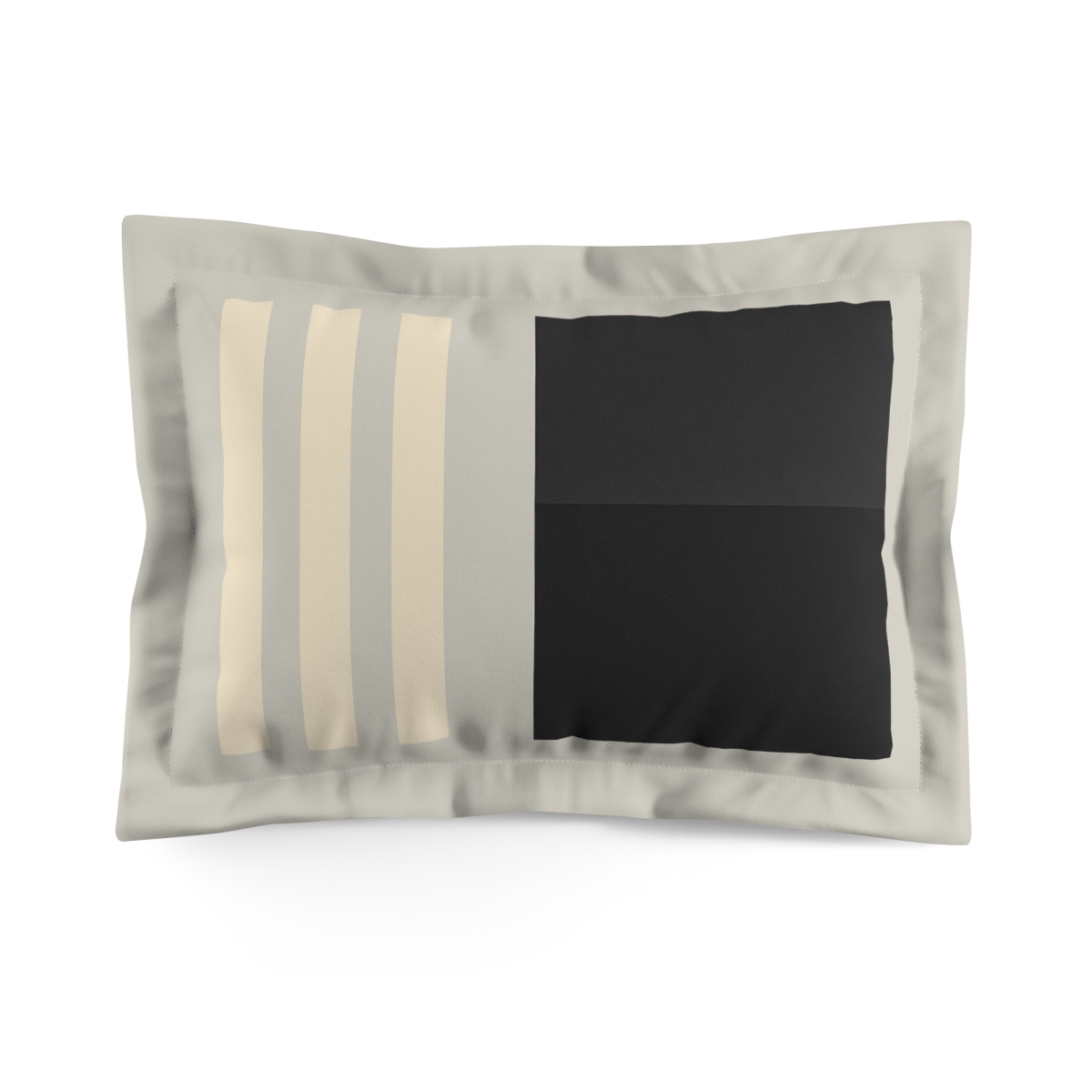 Split Rectangle And Three Short Bars custom pillows