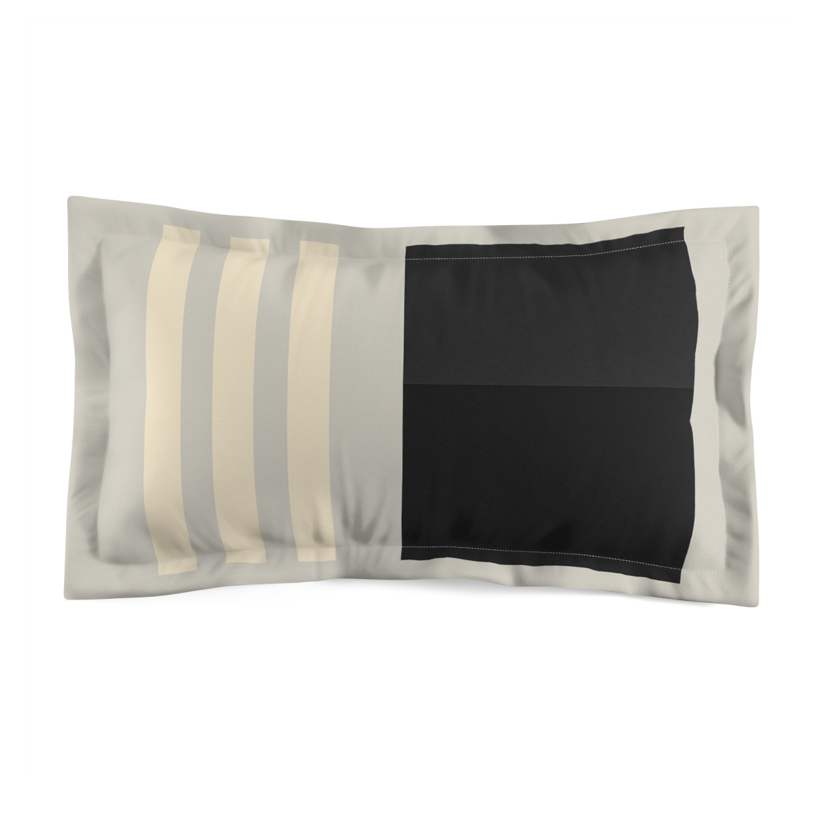 Split Rectangle And Three Short Bars custom pillows