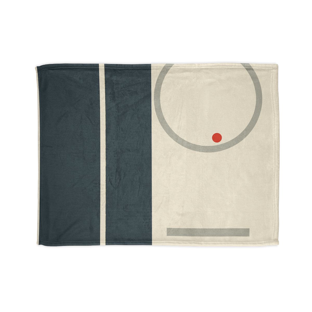 Split Rectangle With Floating Ring custom blankets