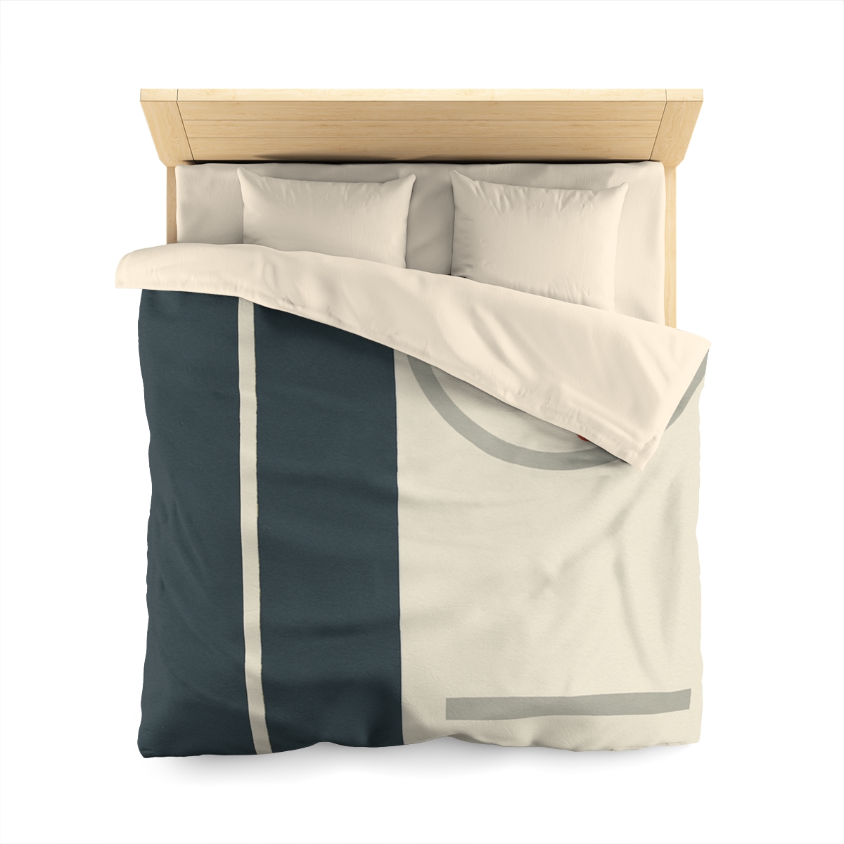 Split Rectangle With Floating Ring personalized bedding duvets