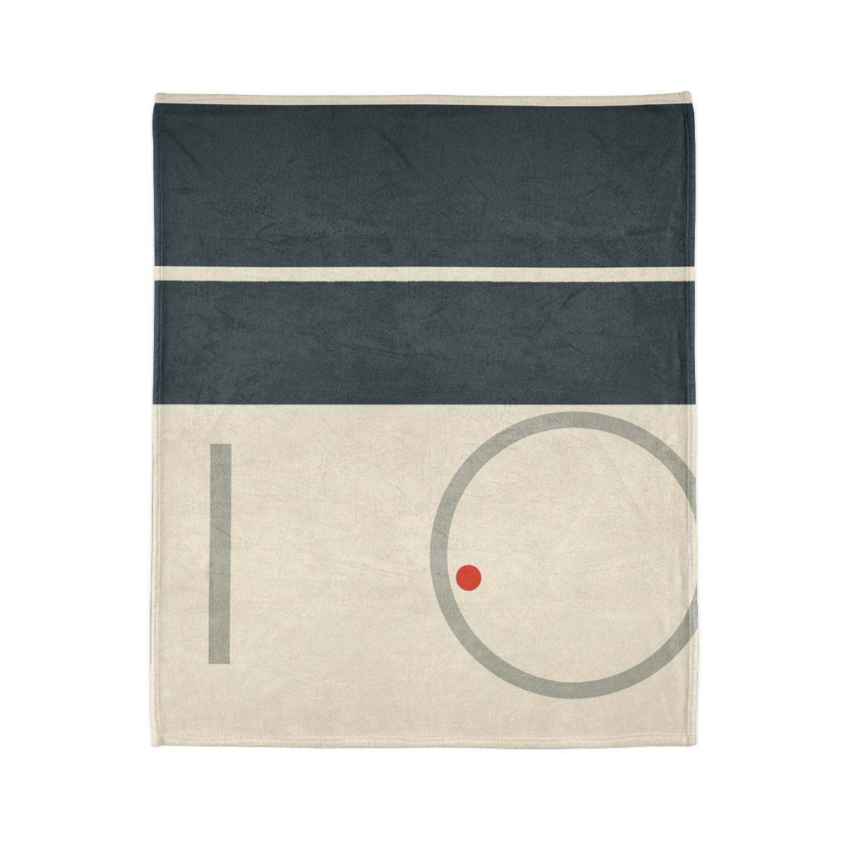 Split Rectangle With Floating Ring custom blankets