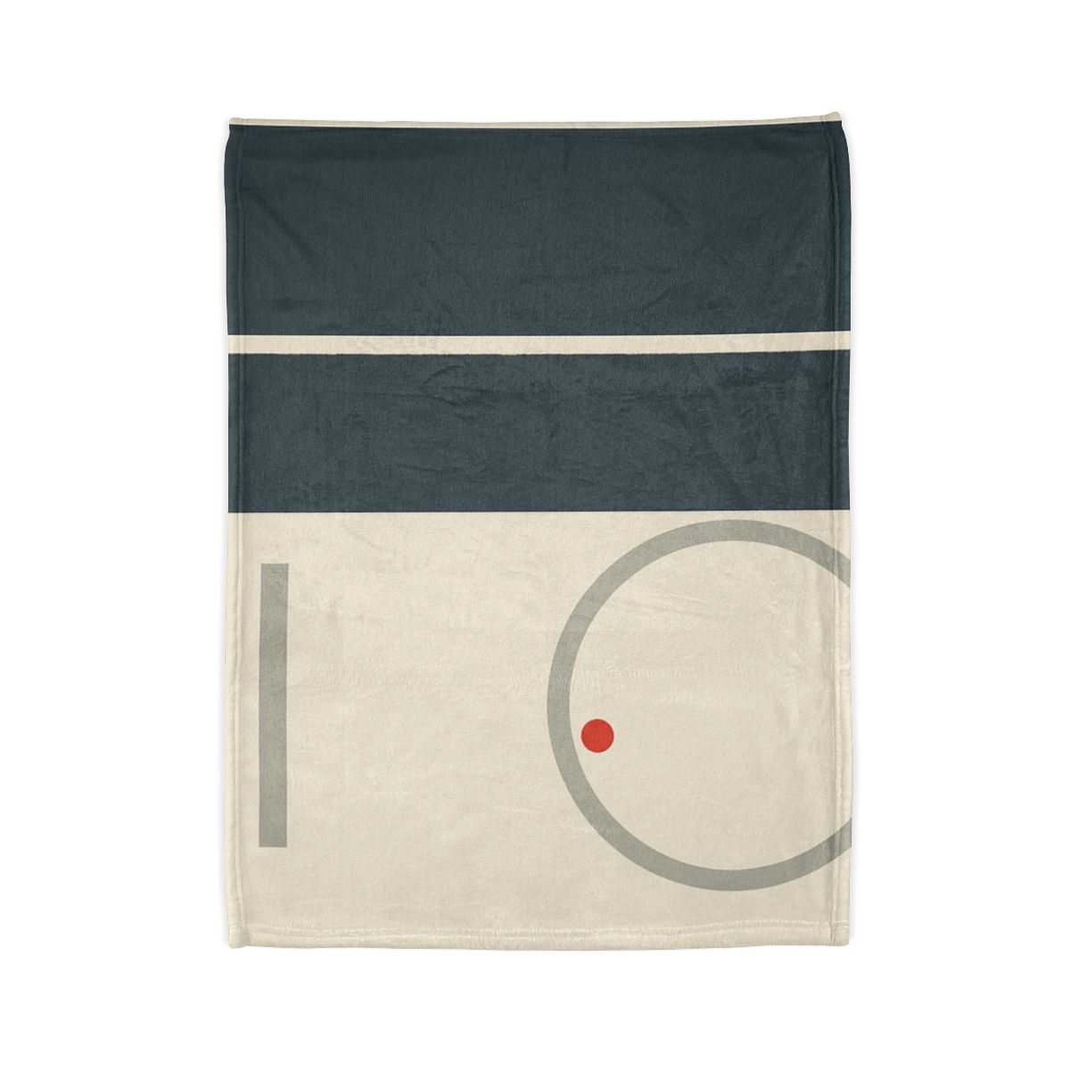 Split Rectangle With Floating Ring custom blankets