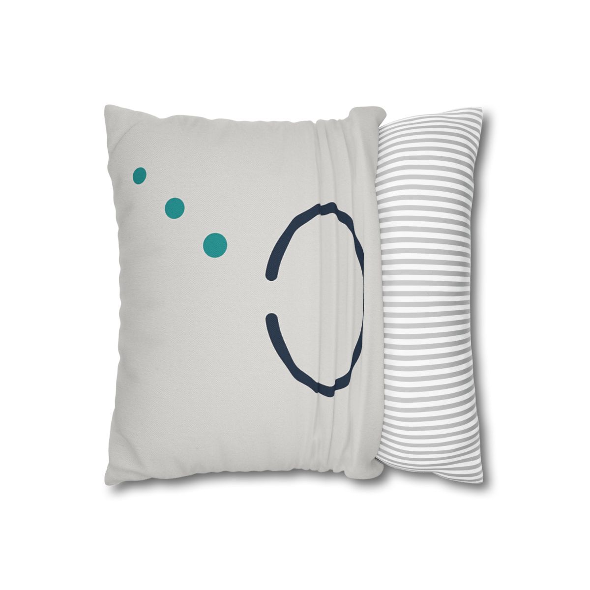 Split Ring And Ascending Dots stylish decorative pillowcases