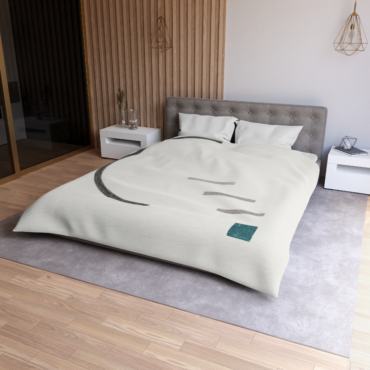Split Ring And Stepped Line trendy bedroom duvets