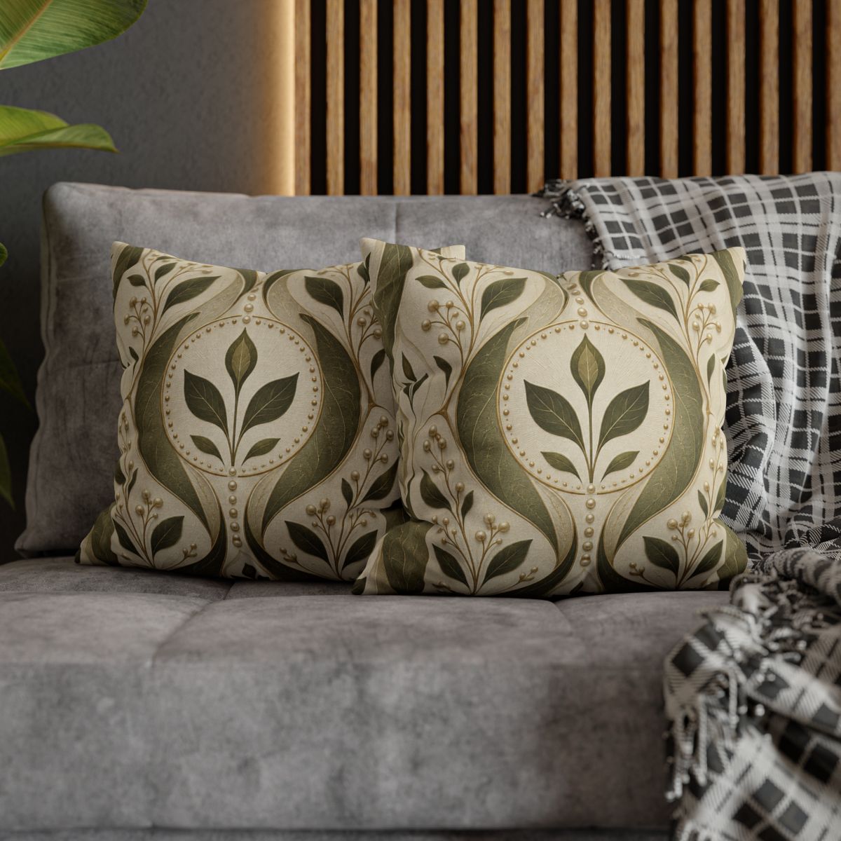 Sprout Aperture Damask stylish decorative pillowcases [AI-1698c3a7-29fe1871007a]