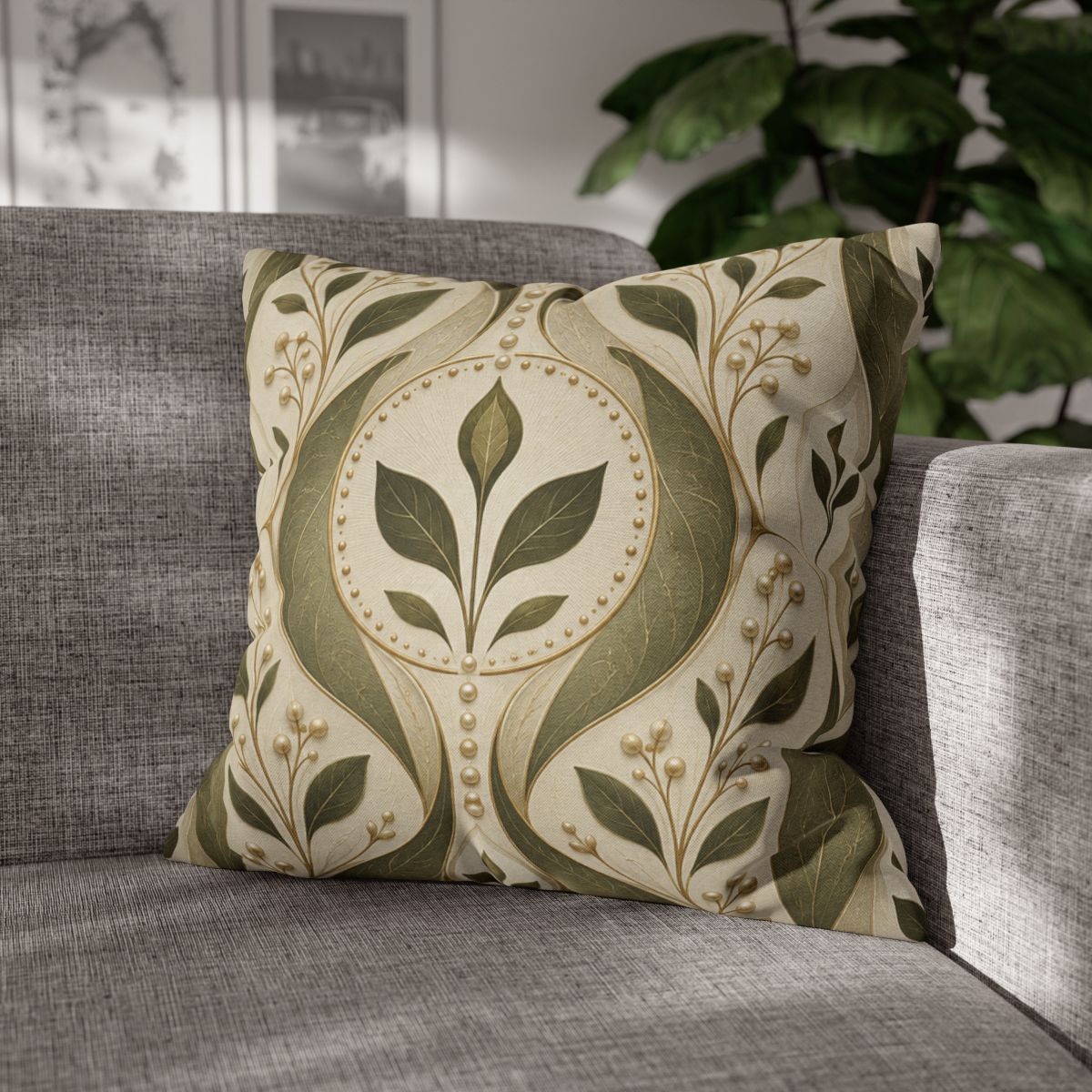 Sprout Aperture Damask stylish decorative pillowcases [AI-1698c3a7-c5452993370f]