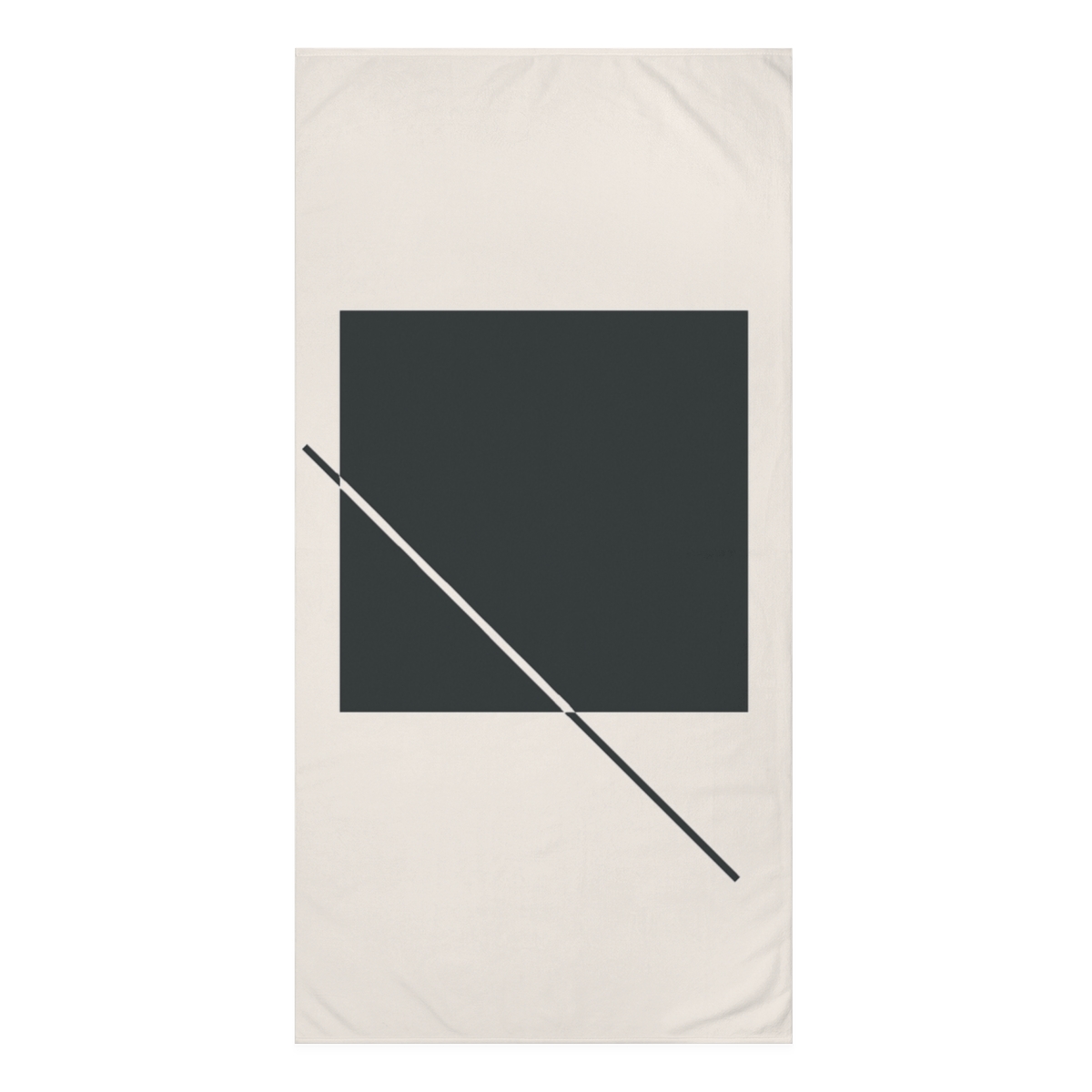 Square With Diagonal Line Balance soft cotton towels