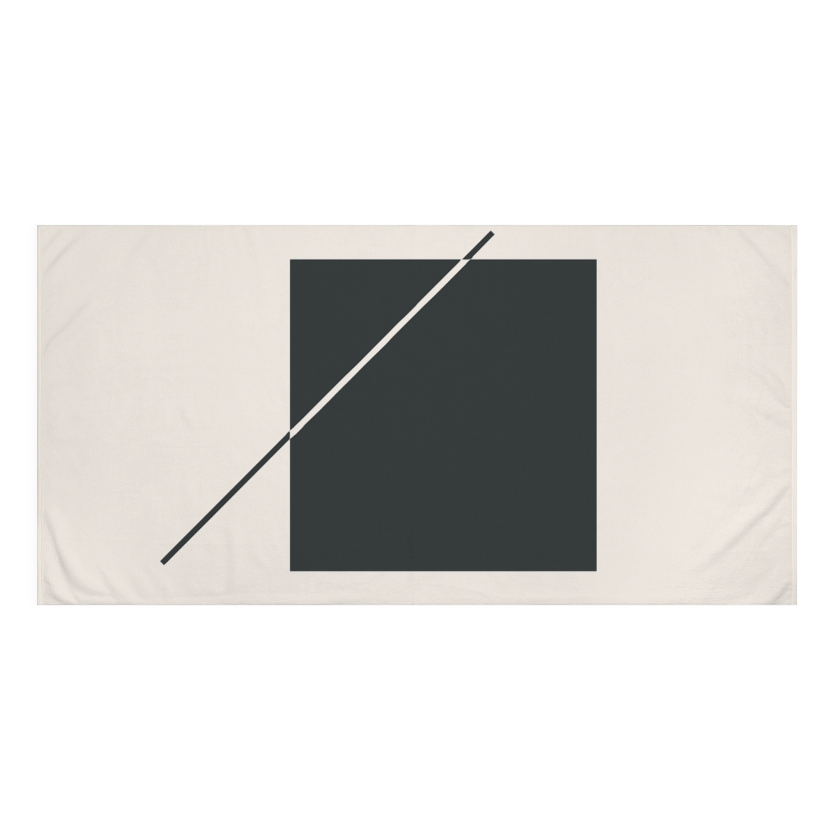 Square With Diagonal Line Balance soft cotton towels
