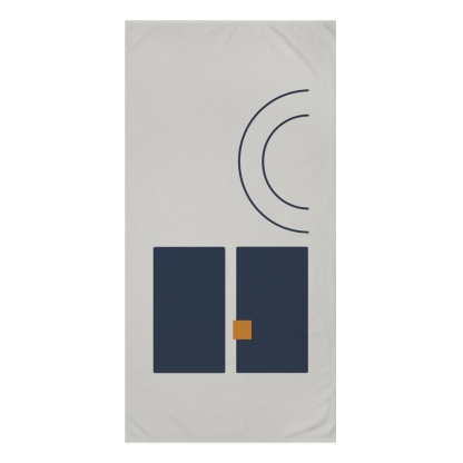 Stacked Arcs Over Split Blocks trendy hand towels