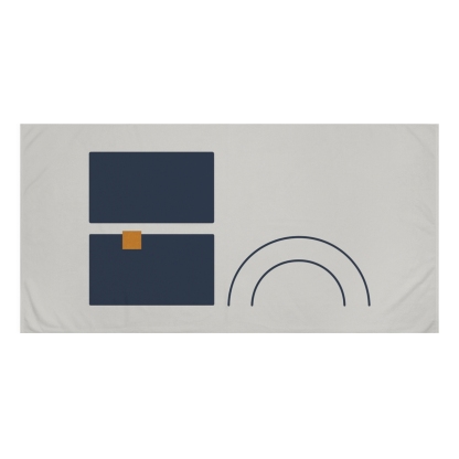 Stacked Arcs Over Split Blocks trendy hand towels