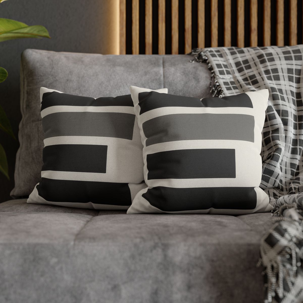 Stacked Bars With Open Gap custom pillow cases