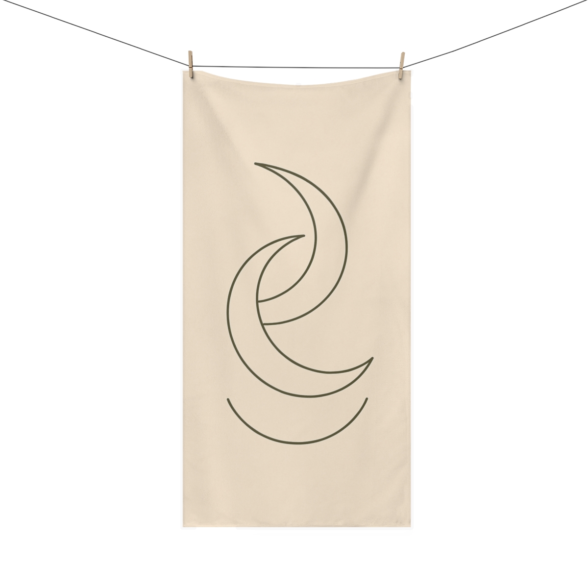 Stacked Crescent Alignment custom towels