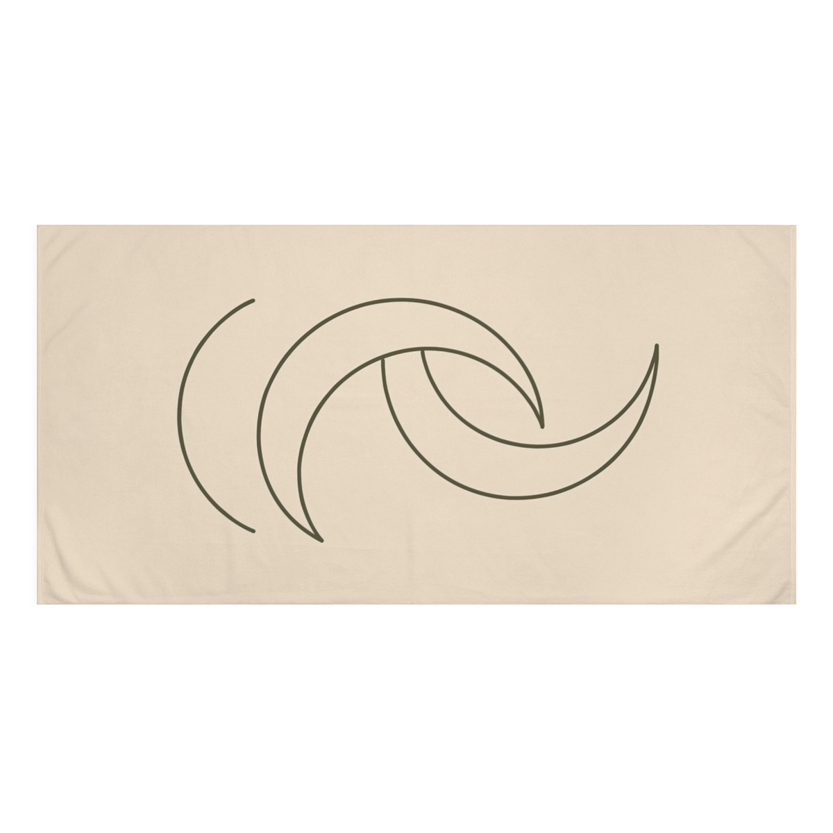 Stacked Crescent Alignment custom towels