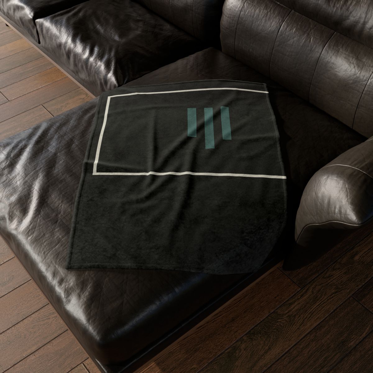 Stacked Frame And Three Bar Signal soft fleece blankets