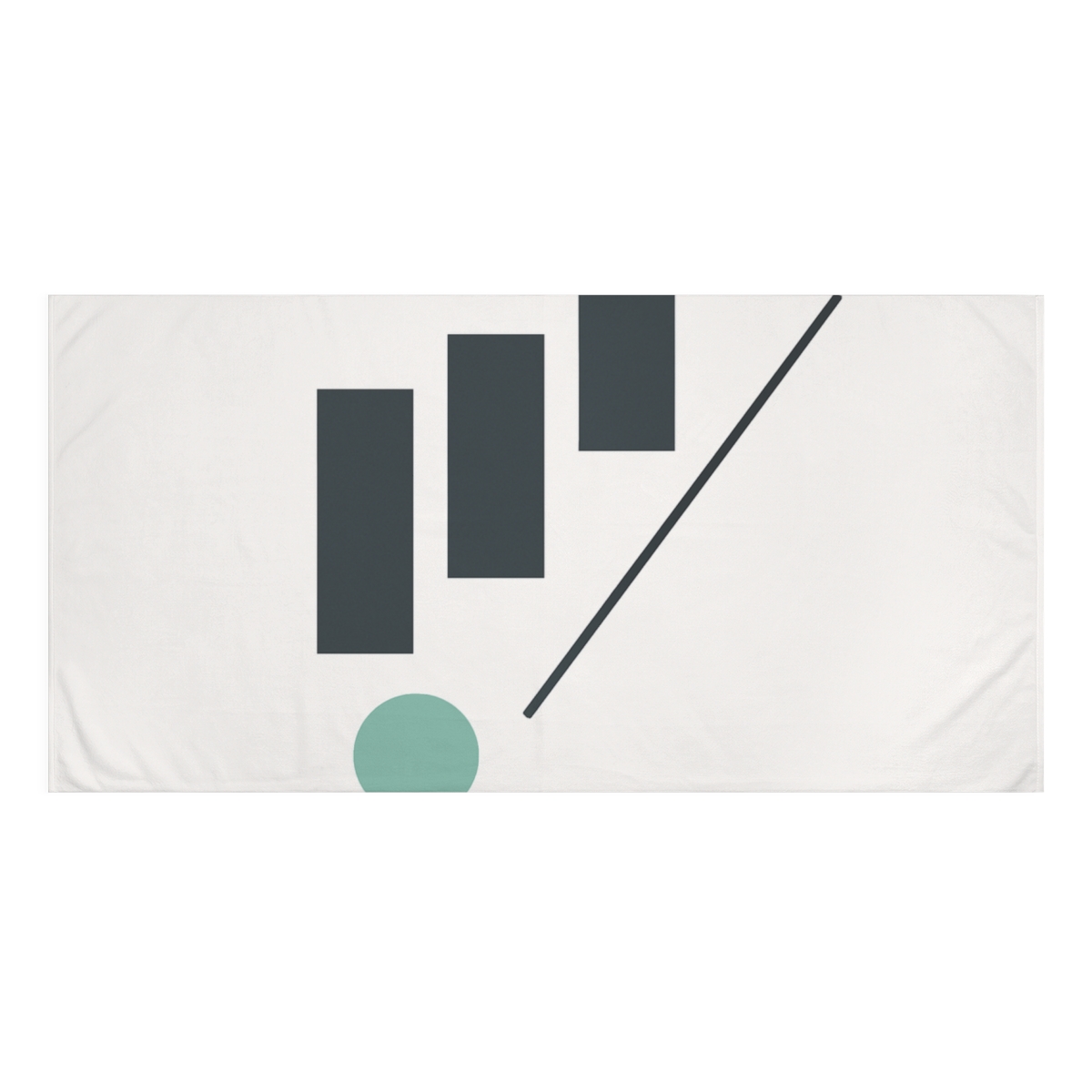 Stacked Rectangle Step And Circle Counterpoint stylish beach towels