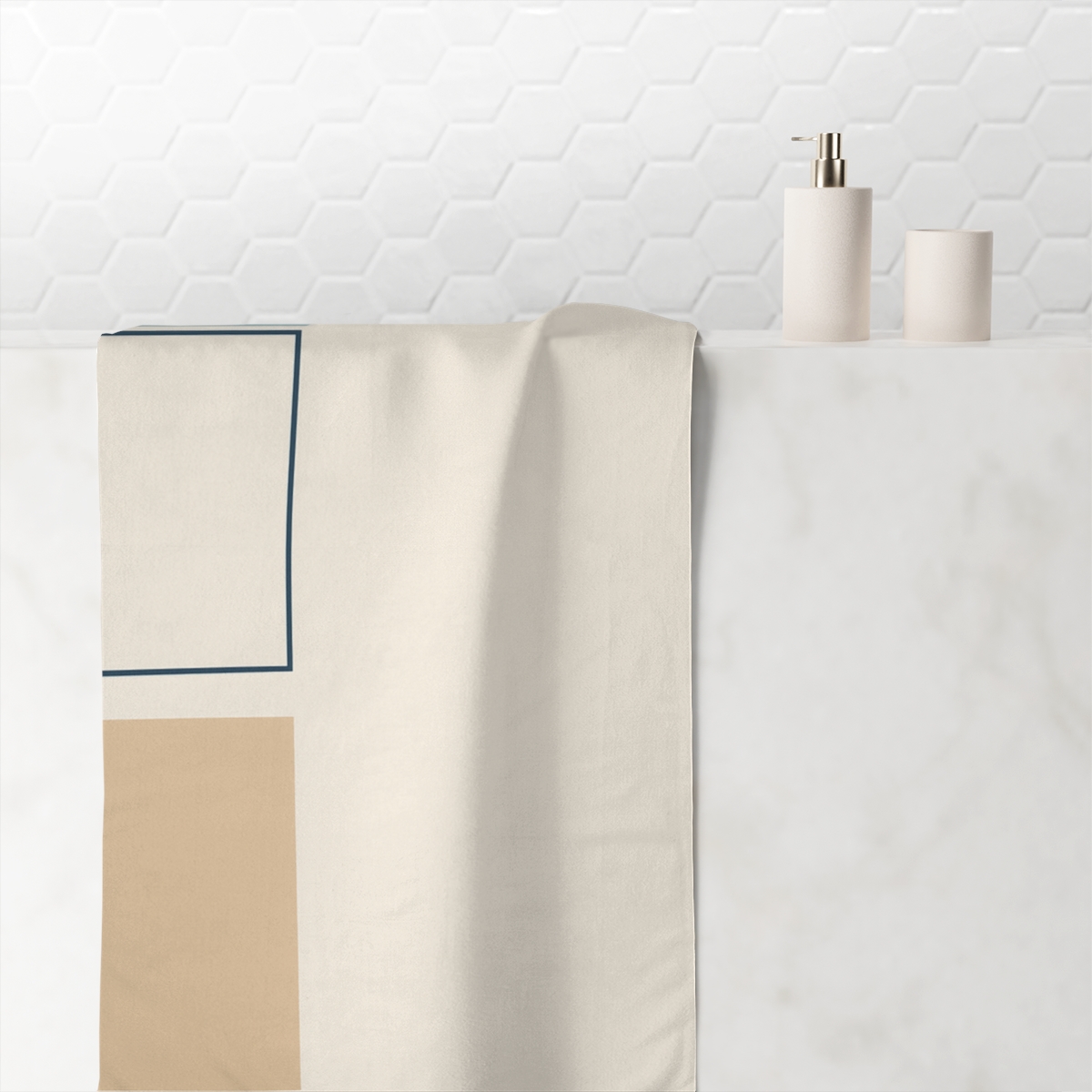 Stacked Rectangles Breathing Space unique gift towels