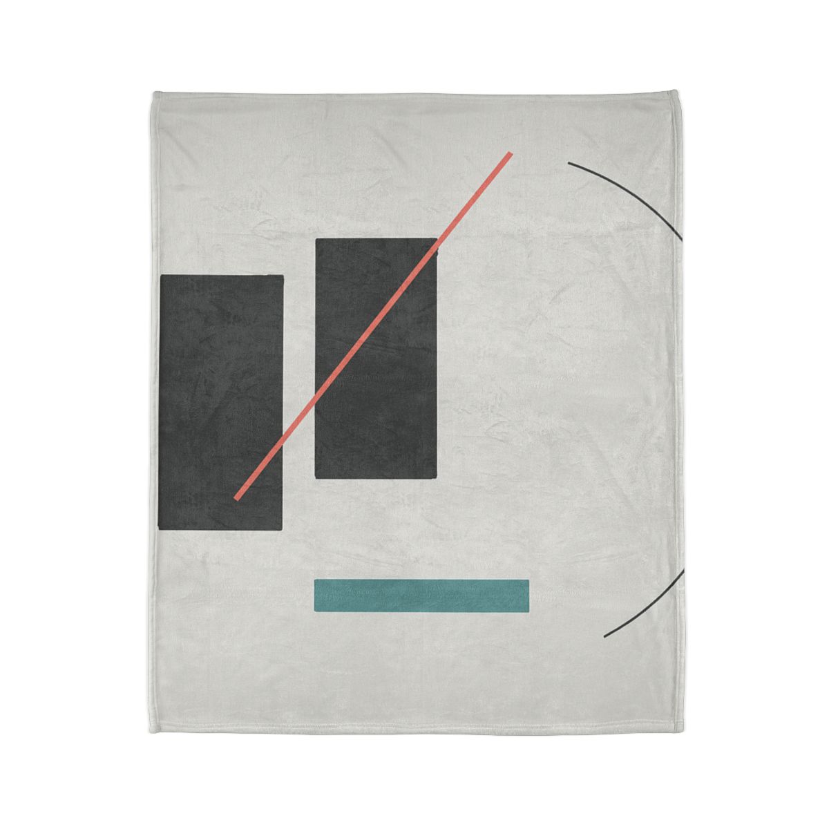 Stacked Rectangles With Crossing Arc custom blankets