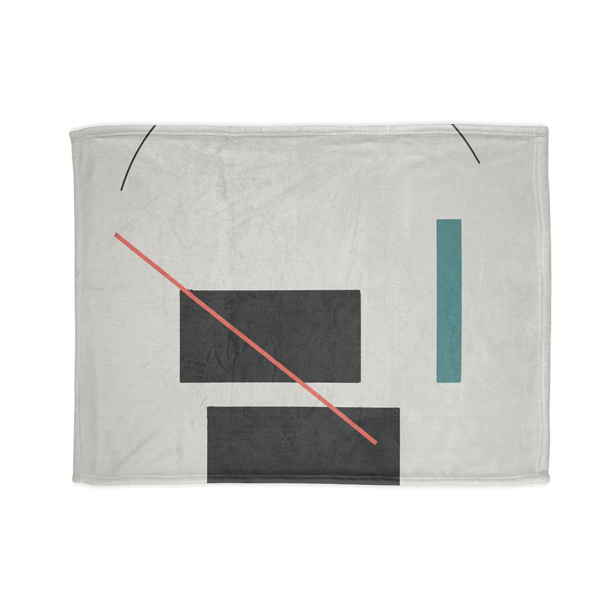 Stacked Rectangles With Crossing Arc custom blankets