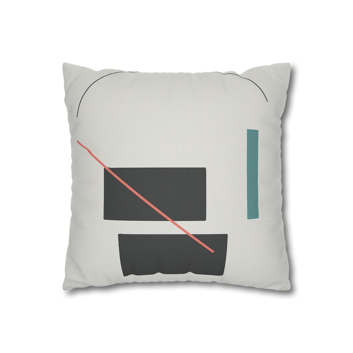 Stacked Rectangles With Crossing Arc trendy patterned pillow cases